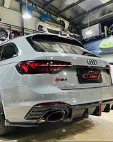 Audi RS4 B9 / B9.5 2018 2019 2020 2021 2022 2023 2024 with Aftermarket Parts - V2 Style Rear Roof Spoiler Pre-preg Carbon Fiber from Karbel Carbon